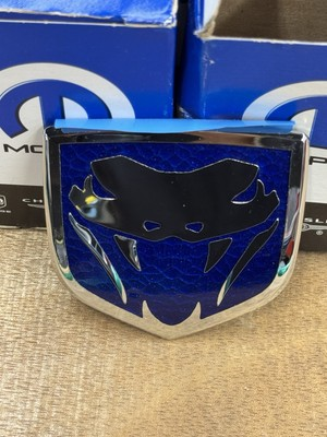 #ad Dodge Viper Front Hood Blue Viper Emblem Badge – OEM Gen 3 4 VOI Edition Style $139.99