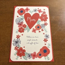 American Greetings “Mom” Valentines Day Greeting Card-New 