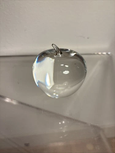 Vintage Tiffany & Co. Apple Art Glass Solid Paperweight Made In Germany