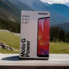   Verizon Motorola Moto G Power 64GB Dark Grove Phone, Locked to Verizon Prepaid