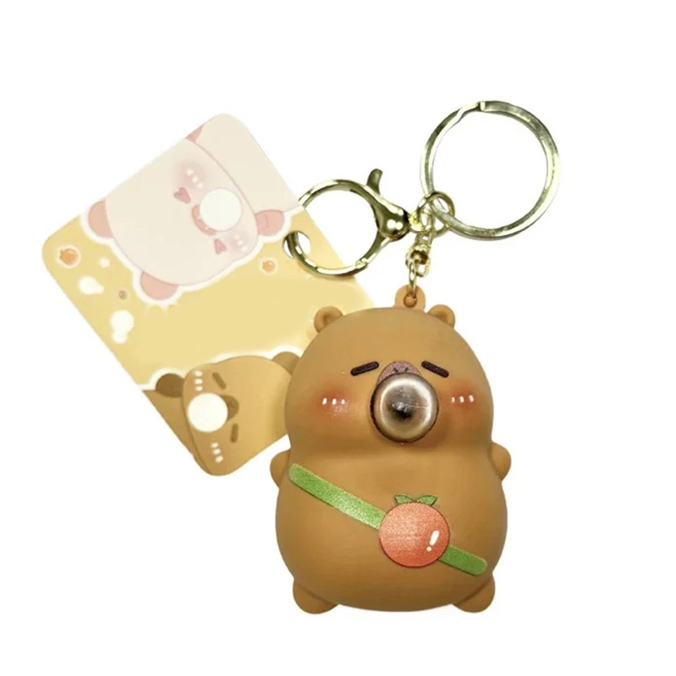 Fun and Cute Cartoon Bubble Keychain for Students A Great Accessory for Any Bag - Image 2 of 4