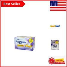 Fresh Scented Flushable Wipes, 540 Count - Perfect for Travel  Home Use