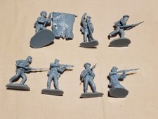 7 Conte Civil War USA Union Northern Plastic Set 1 Figures 54mm 1/32 Scale