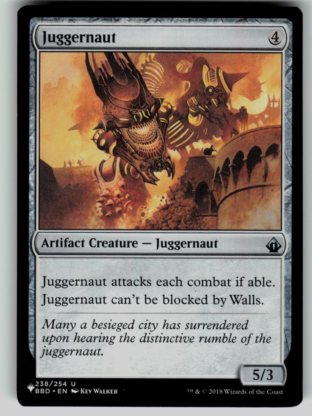 Juggernaut 238 Battlebond Magic: The Gathering Uncommon