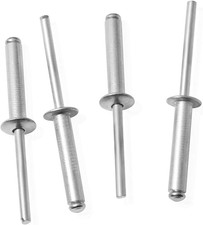 100Pcs 1/4" X 3/4" Aluminum Blind Rivets, Silver, 6.4X 19Mm Pop Rivets