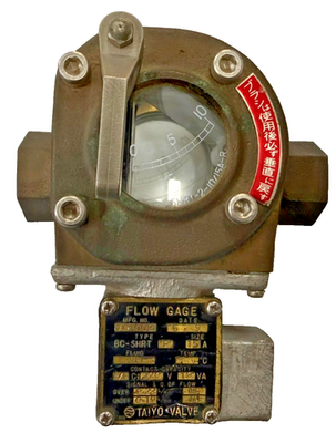 #ad #ad TAIYO VALVE Flapper Type Oil Flow Gage Type BC SHRT P Flow Indicator with switch $350.00