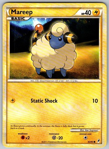 Mareep 63/95 Common Call of Legends Pokemon Lightly Played