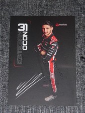 Esteban Ocon HAAS F1 driver card 2025 (printed autograph)