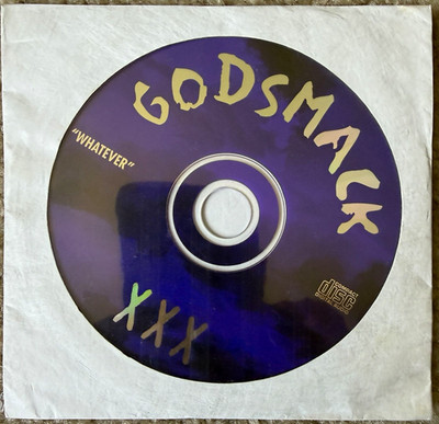 Godsmack Whatever CD Single Rock Paper Sleeve Purple Black