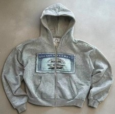 Social Security Profit Minded Grey Zip Up Hoodie - Size S, M, L, and XL