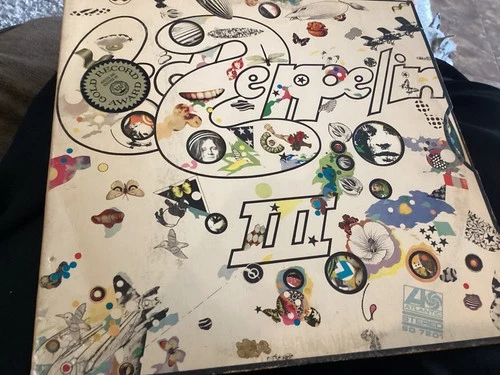 vintage Led Zeppelin 3 vinyl album with kaleidoscope insert for cover