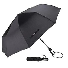 46" Large Umbrella Automatic Open Close, Anti-UV Windproof Fiberglass Ribs