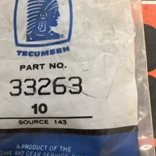 ONE NEW Genuine Tecumseh 33263 Gasket, Replaces 33861
