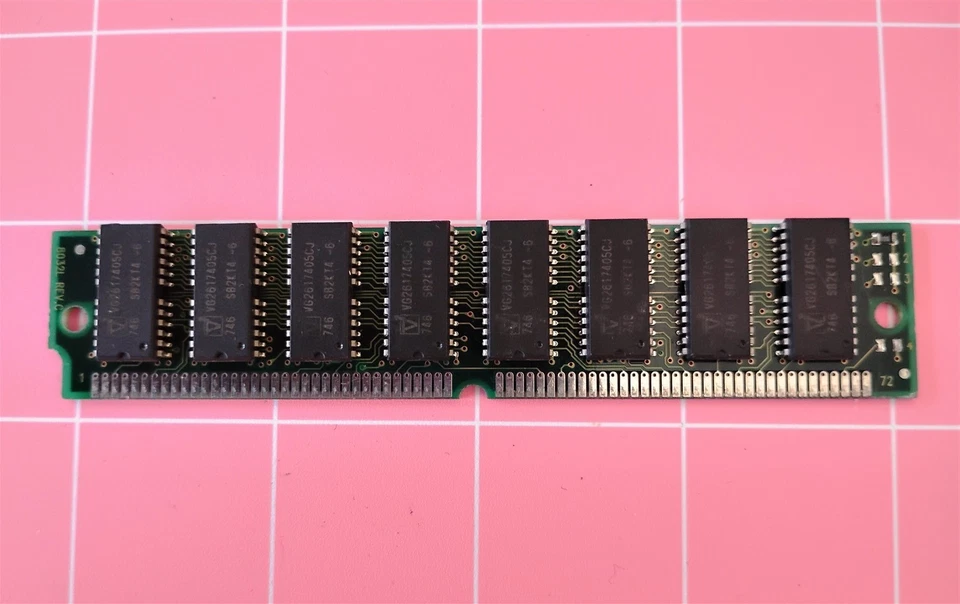 16MB 72-pin Simm 60ns EDO VANGUARD INTERNATIONAL DRAM RAM STICK 4Mx32 5V 72Pin - Image 3 of 4