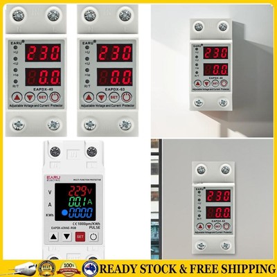 DE 40A 63A 230V RGB Over Current Protector Adjustable Over Current Protection Li