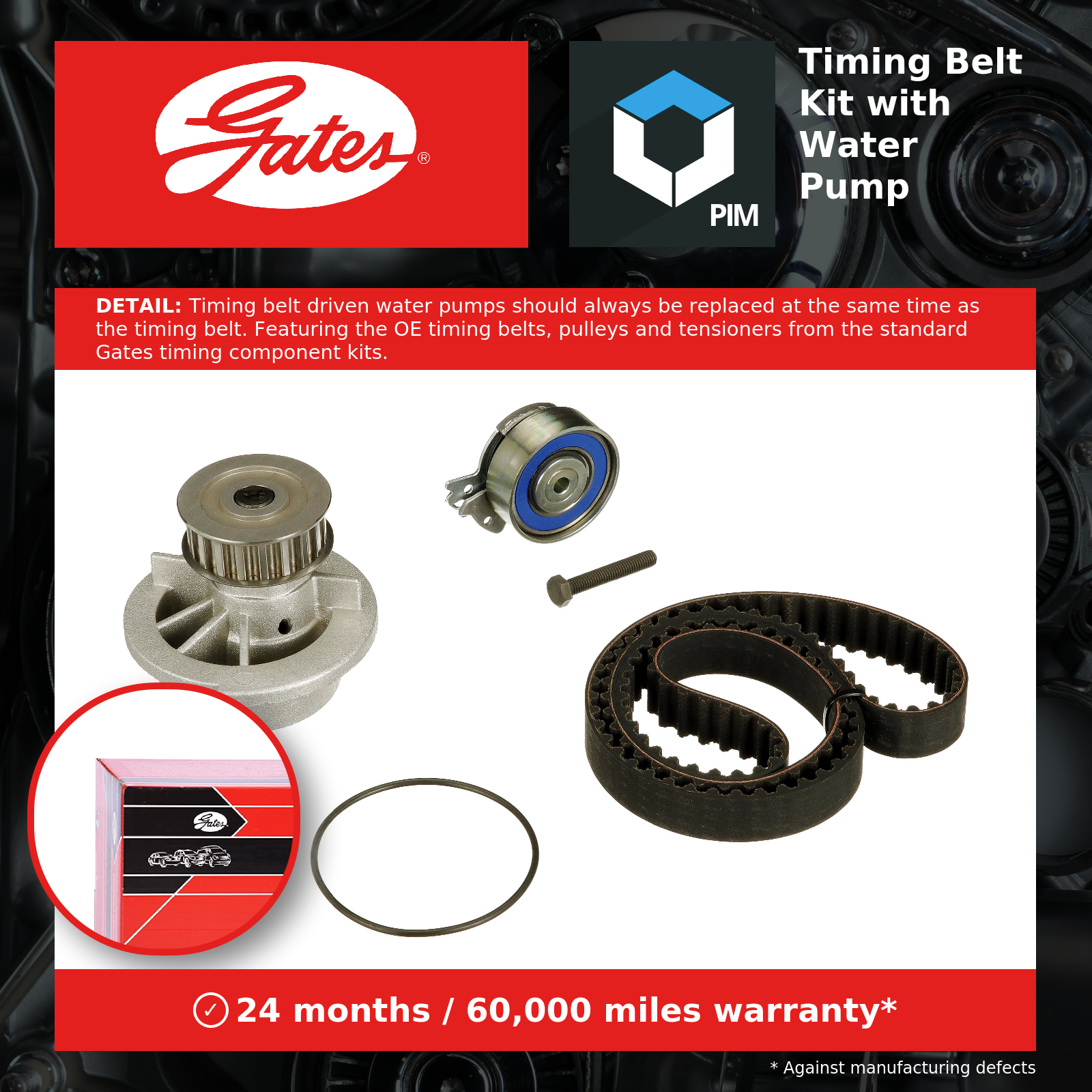 WATER PUMP & TIMING BELT KIT KP35310XS FOR VAUXHALL ASTRAVAN/Mk/IV COMBO/II 1.6L - Image 10