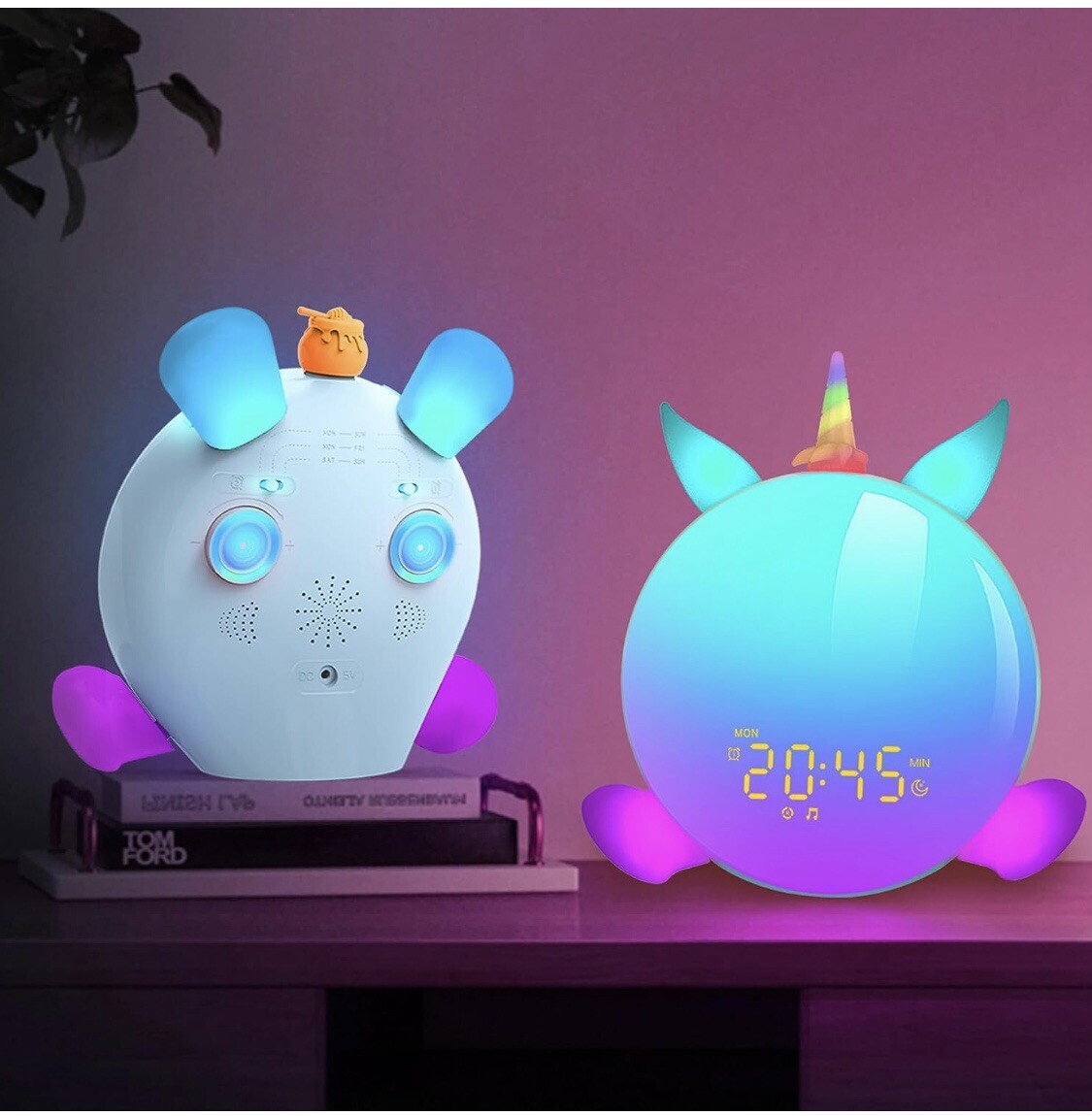 Chimiage Aurora Sunrise Simulation Alarm Clock Bluetooth Speaker