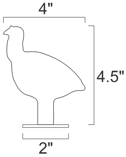 1/5sc. NRA/IHMSA Metallic Silhouette Targets - 20pc Small Bore Rifle ...