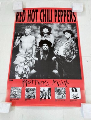 Red Hot Chili Peppers Mother's Milk EMI PROMOTION Poster 80s Band