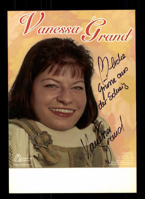 Vanessa Grand Autogrammkarte Original Signiert ## BC 88746