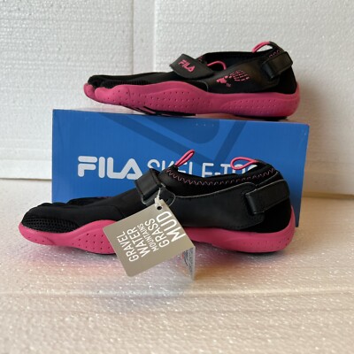 Fila Skele-Toes EZ Slide Drainage Girls Water Shoes Pink NWT Sz