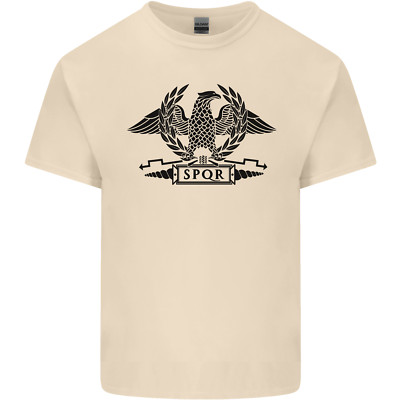 SPQR Eagle Training Bodybuilding Gym Herren Cotton Maglietta Tee Top