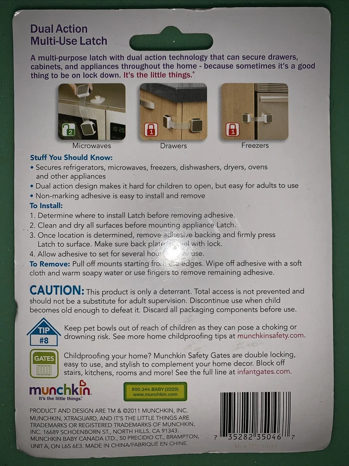 Munchkin Xtra Guard Doble Acción Multiuso Cierre/Bloqueo Foto 2 de 2