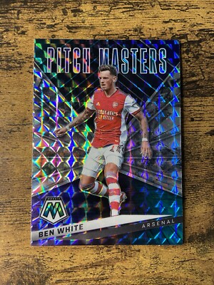 2021-22 Mosaic EPL BEN WHITE Pitch Masters Prizm #21 ARSENAL ENGLAND 