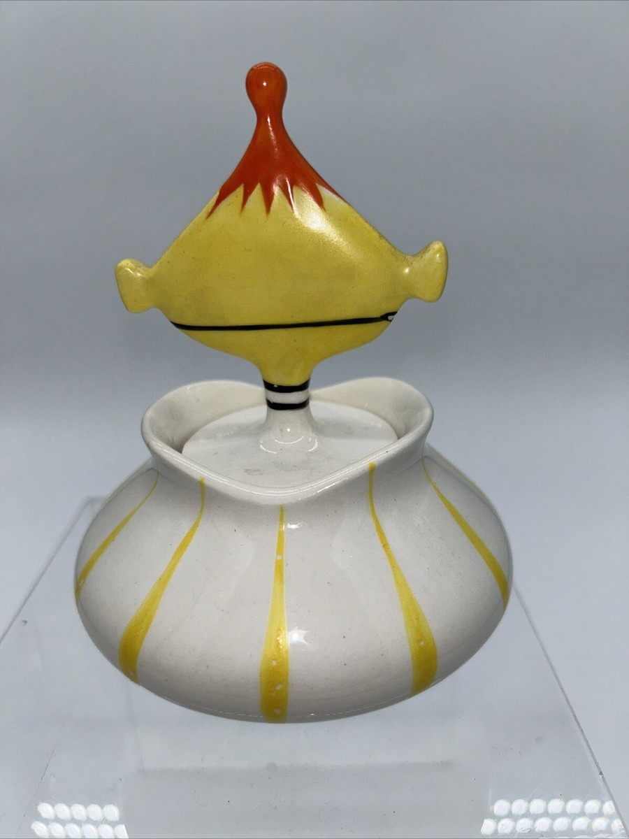 Vintage 1958 Holt Howard Pixieware Mustard Condiment Jar W/ Lid