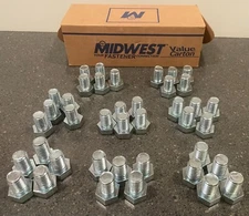 Midwest Fastener 3/4-10 x 1 FT Hex Bolt Zinc Cap Screw Coarse Thread 08323 40 CT