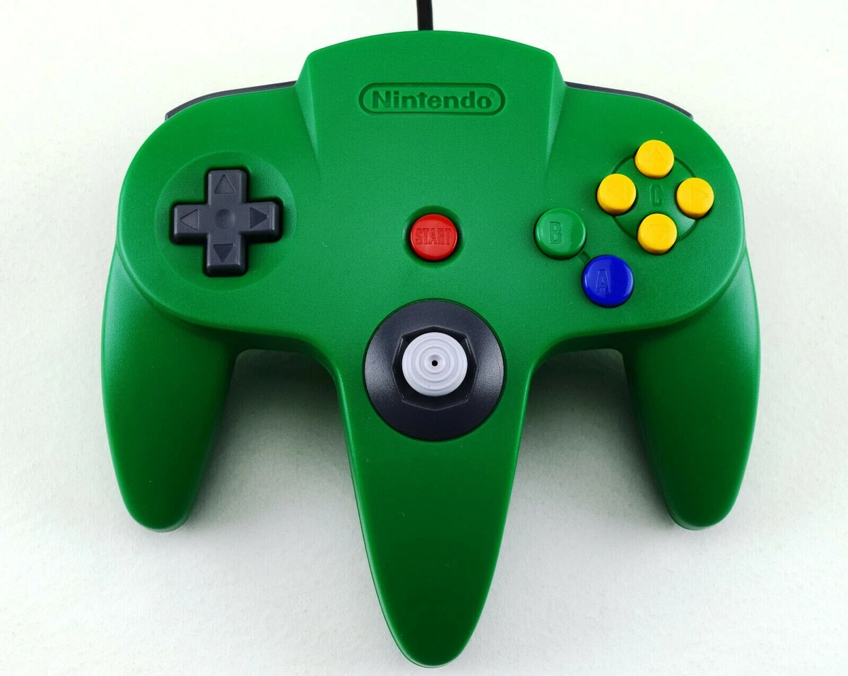 Nintendo 64 N64 Controller Green OEM AUTHENTIC TIGHT STICK TESTED