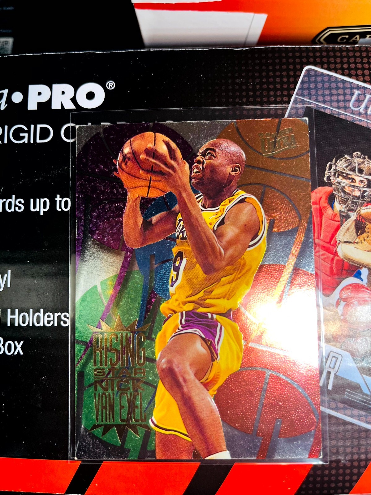 1995-96 Fleer Ultra Nick Van Exel #8 Rising Star Insert LA Lakers - Excellent