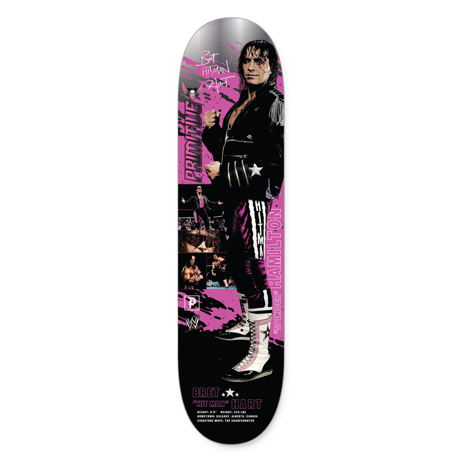 Primitive Skateboard Deck WWE Hamilton Hitman 8.125