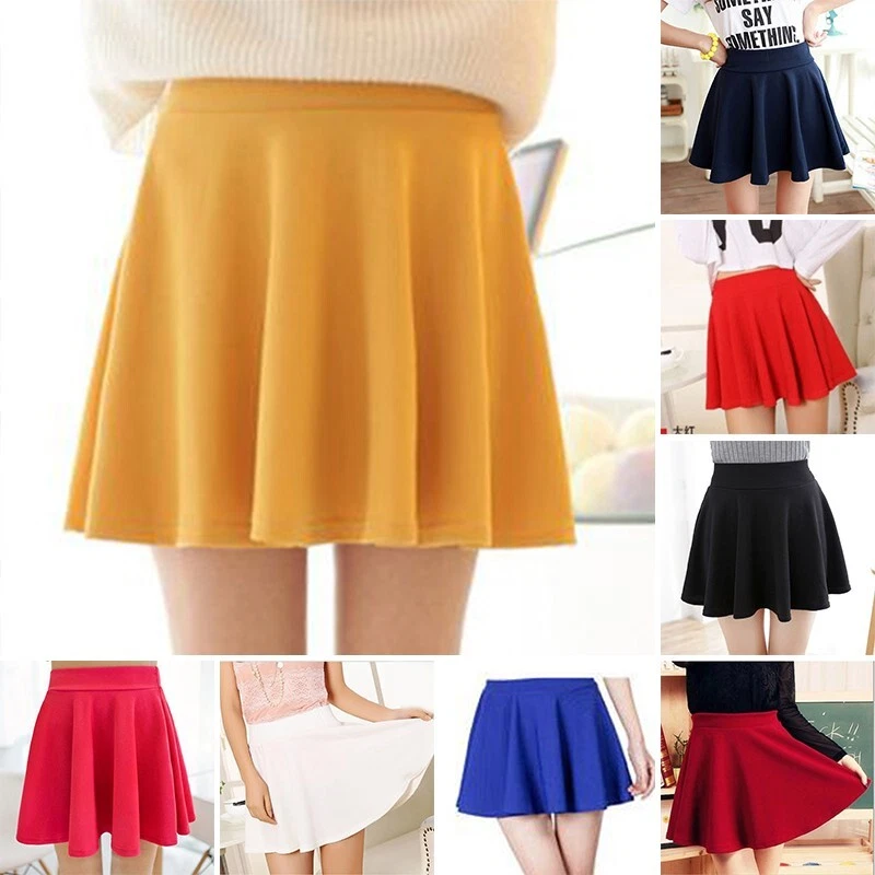 2019 A line Mini Skirt Short Dress Hot Party Clubwear Plain