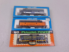 Vintage lot of 3 HO life-like Locomotives w/orig boxes N.O.S.