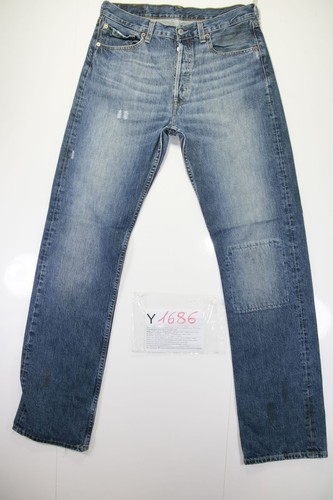 Levis 501 con Rotture (Cod. Y1686) tg47 W33 L36 jeans usato Vita Alta  Vintage | eBay