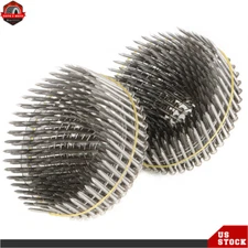 1200Pcs 1.5” ×.09” Ring Shank Siding Nails 15 Degree Wire Coil Stainless Steel