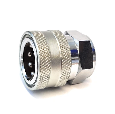DELTA-P LTD Pressure Washer Heavy Duty Quick Release Female Coupling 19.4mm - 3/8" BSP