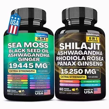 Dynamic Vitality Bundle - Sea Moss Multivitamin & Shilajit Power Combo US