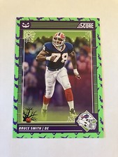 Bruce Smith 2024 Score Football Halloween Green Bats #36 Buffalo Bills HOF