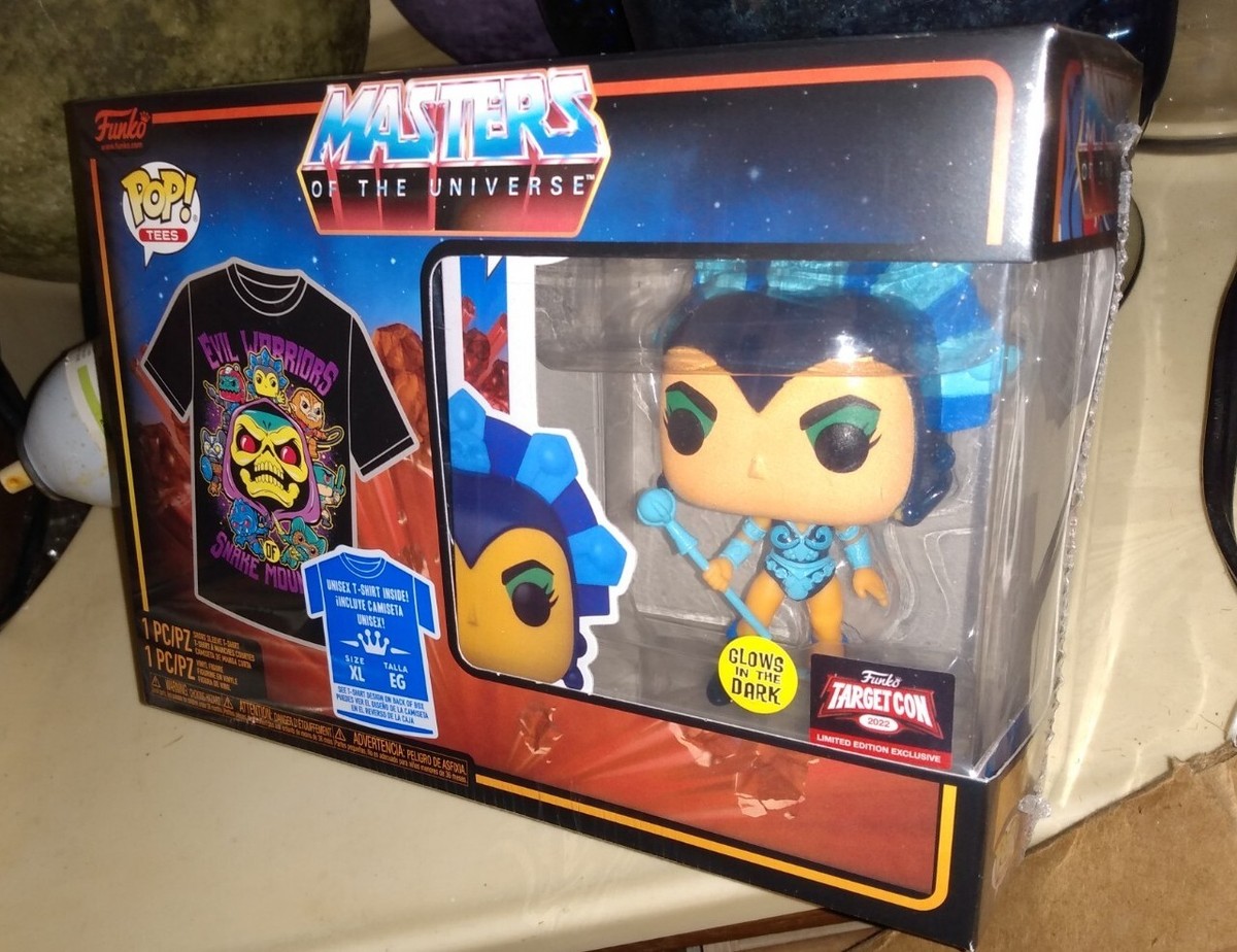 Amazon.com: Funko Pop! & Tee: Motu - Evil Lyn - Glow in The