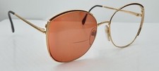 Vintage Silhouette M6010 Brown Gold Round Metal Sunglasses Austria FRAMES ONLY