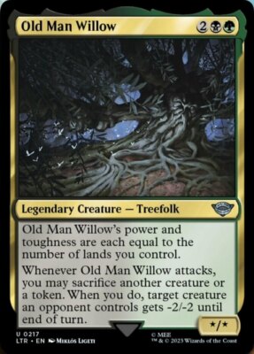 Old Man Willow Light Play, English Magic the Gathering MTG The Lord of the Rings