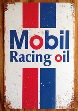 Mobil Oil Metal Garage Sign Retro Vintage Metal Wall Sign Petrol Oil Garage UK