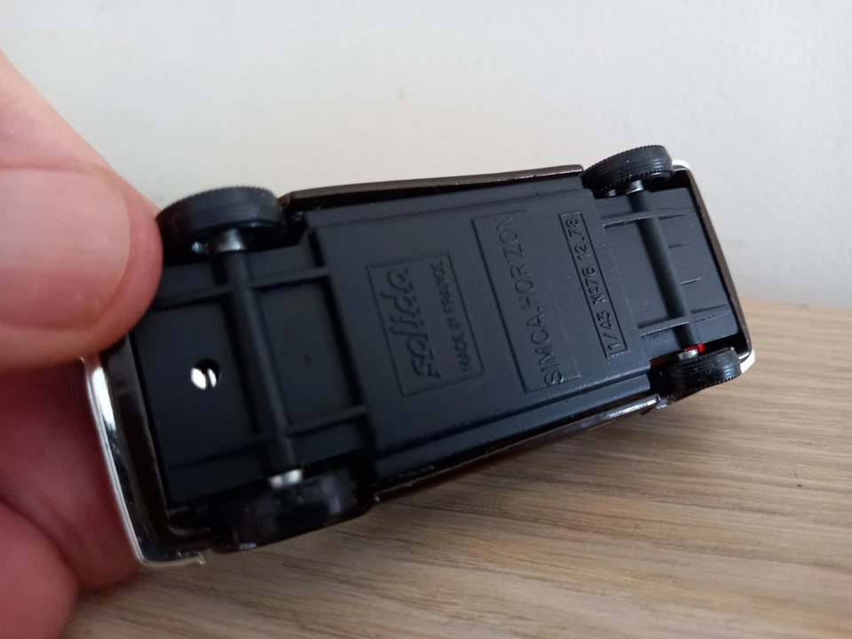 SOLIDO 1/43 VINTAGE SIMCA TALBOT HORIZON Marron foncé - Photo 3/3