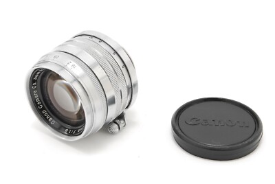 【N NEUWERTIG+++】Canon Objektiv 50 mm f/1,8 MF silber für Leica Schraubmontage L39 L LTM