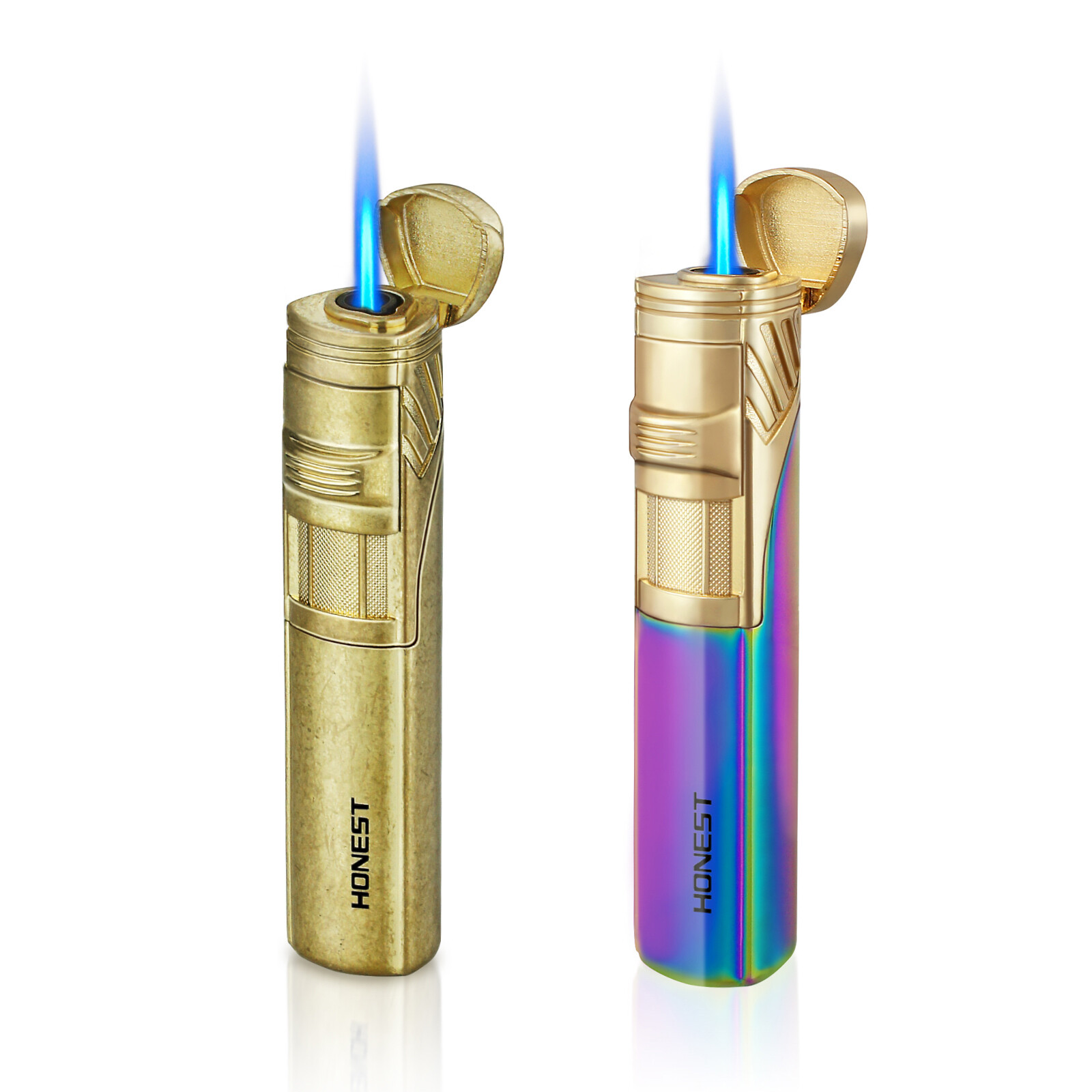 Torch Lighter Jet Flame Refillable Butane Windproof Portable Lighter Men Gift