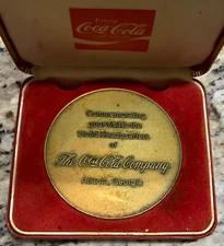 Coca Cola 1983 Medallic Art Danbury CT Bronze World HQ Commemorative Gift Rare