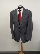 VAN KOLLEM SUIT JACKET/BLAZER GREY STRIPE WOOL BLEND SIZE 40R BNWOT 0182