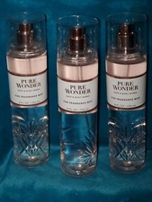 New Bath  Body Works PURE WONDER Fine Fragrance Body Mist 8 fl oz Set of 3 